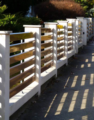Co2 Balau Contemporary Fencing Slatted