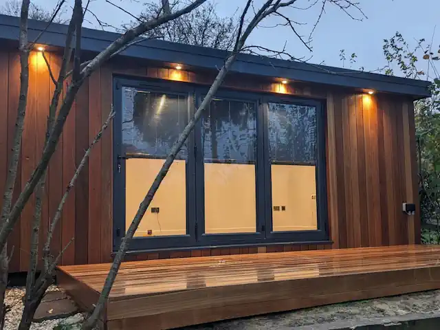 Balau Hardwood garden room decking front Co2Balau.co.uk